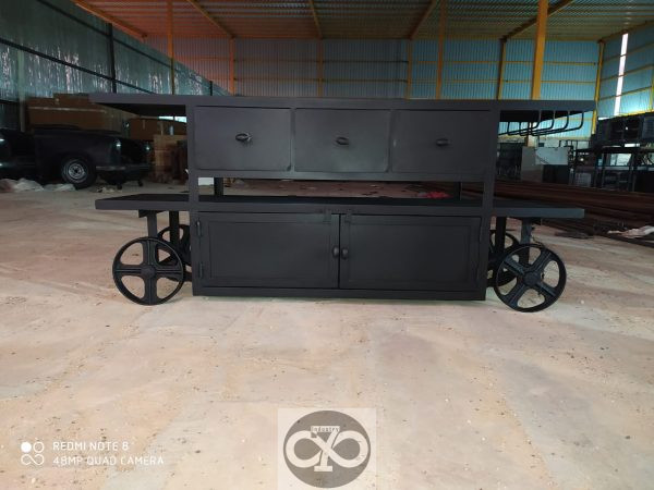 industrial sideboard with drawers